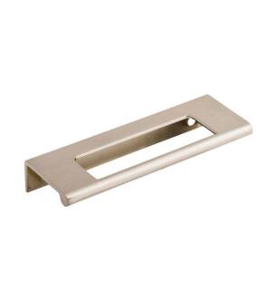 Top Knobs TK520BSN Mercer 3 3/4" Center to Center Zinc Alloy Europa Cut Out Tab Cabinet Pull in Brushed Satin Nickel