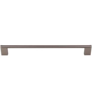 Top Knobs M2449 Bar Pulls 15" Center to Center Steel Princetonian Handle Cabinet Pull in Ash Gray