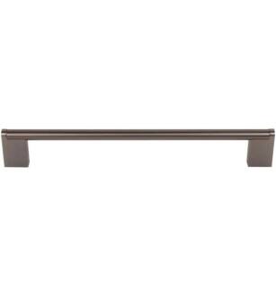 Top Knobs M2447 Bar Pulls 8 7/8" Center to Center Steel Princetonian Handle Cabinet Pull in Ash Gray