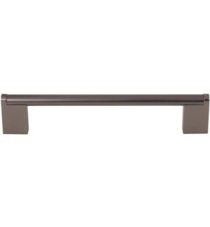Top Knobs M2446 Bar Pulls 6 3/8" Center to Center Steel Princetonian Handle Cabinet Pull in Ash Gray