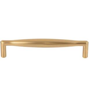 Top Knobs M2207 Nouveau II 5 1/8" Center to Center Zinc Alloy Fluted Handle Cabinet Pull in Honey Bronze