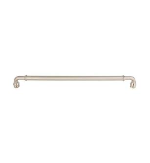 Top Knobs TK891BSN Devon 18" Center to Center Zinc Alloy Brixton Appliance Pull in Brushed Satin Nickel