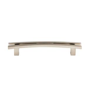 Top Knobs TK86BSN Sanctuary 5" Center to Center Zinc Alloy Flared Pull in Brushed Satin Nickel