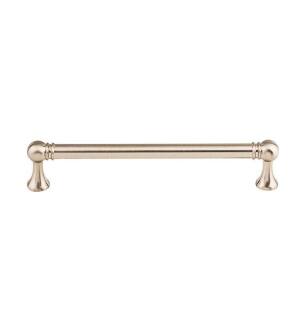 Top Knobs TK804BSN Serene 6 3/8" Center to Center Lydia Handle Cabinet Pull in Brushed Satin Nickel