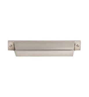 Top Knobs TK774BSN Barrington 5" Center to Center Channing Cup Cabinet Pull in Brushed Satin Nickel