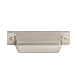 Top Knobs TK772BSN Barrington 2 3/4" Center to Center Channing Cup Cabinet Pull in Brushed Satin Nickel