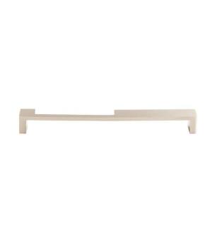Top Knobs TK261BSN Sanctuary II 9" Center to Center Zinc Alloy Modern Metro Notch Cabinet Pull in Brushed Satin Nickel