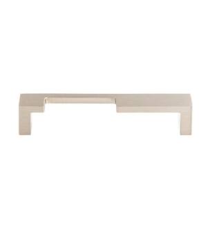 Top Knobs TK256BSN Sanctuary II 5" Center to Center Zinc Alloy Modern Metro Notch Cabinet Pull in Brushed Satin Nickel
