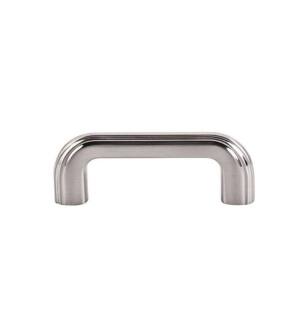 Top Knobs TK222BSN Victoria Falls 3" Center to Center Zinc Alloy Cabinet Pull in Brushed Satin Nickel