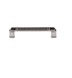 Top Knobs TK206BSN Tower Bridge 5" Center to Center Zinc Alloy Cabinet Pull in Brushed Satin Nickel