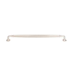 Top Knobs TK1056PN Grace 12" Center to Center Zinc Alloy Barrow Cabinet Pull in Polished Nickel