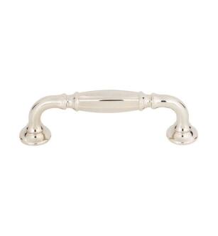 Top Knobs TK1051PN Grace 3 3/4" Center to Center Zinc Alloy Barrow Cabinet Pull in Polished Nickel