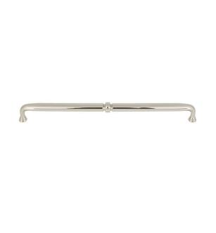 Top Knobs TK1026PN Grace 12" Center to Center Zinc Alloy Henderson Cabinet Pull in Polished Nickel