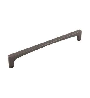 Top Knobs TK1018AG Grace 12" Center to Center Zinc Alloy Riverside Appliance Cabinet Pull in Ash Gray