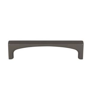 Top Knobs TK1012AG Grace 3 3/4" Center to Center Zinc Alloy Riverside Cabinet Pull in Ash Gray