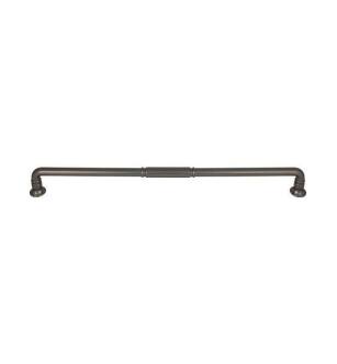 Top Knobs TK1009AG Grace 18" Center to Center Zinc Alloy Kent Appliance Cabinet Pull in Ash Gray