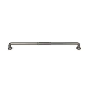 Top Knobs TK1007AG Grace 12" Center to Center Zinc Alloy Kent Cabinet Pull in Ash Gray