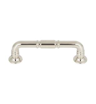 Top Knobs TK1002PN Grace 3 3/4" Center to Center Zinc Alloy Kent Cabinet Pull in Polished Nickel