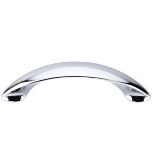 Top Knobs M516 Nouveau II 3 3/4" Center to Center Zinc Alloy New Haven Cabinet Pull in Polished Chrome