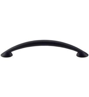 Top Knobs M514 Nouveau II 5 1/8" Center to Center Zinc Alloy Newport Cabinet Pull in Flat Black