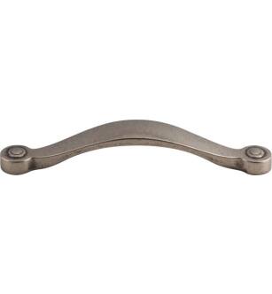 Top Knobs M1220 Dakota 5 1/8" Center to Center Zinc Alloy Saddle Cabinet Pull in Pewter Antique