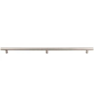 Top Knobs SSH11 Stainless Steel 37 1/4" Center to Center Steel Hollow Bar Cabinet Pull with 3 Posts in Brushed Stainless Steel