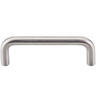 Top Knobs SS31 Stainless Steel 3 3/4" Center to Center Steel Bent Bar Cabinet Pull in Stainless Steel