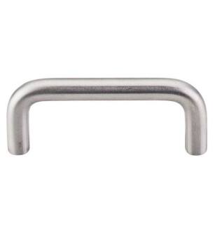 Top Knobs SS30 Stainless Steel 3" Center to Center Steel Bent Bar Cabinet Pull in Stainless Steel