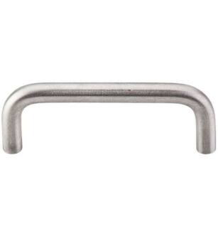 Top Knobs SS23 Stainless Steel 3" Center to Center Steel Bent Bar Cabinet Pull in Stainless Steel