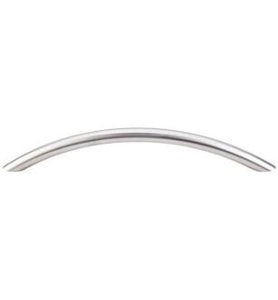 Top Knobs SS16 Stainless Steel 6 3/8" Center to Center Steel Solid Bowed Bar Cabinet Pull in Stainless Steel