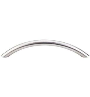 Top Knobs SS15 Stainless Steel 5 1/8" Center to Center Steel Solid Bowed Bar Cabinet Pull in Stainless Steel