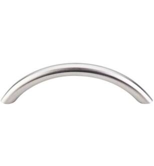 Top Knobs SS14 Stainless Steel 3 3/4" Center to Center Steel Solid Bowed Bar Cabinet Pull in Stainless Steel