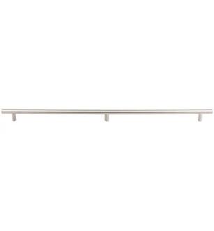 Top Knobs SS11 Stainless Steel 30 1/4" Center to Center Steel Solid Bar Cabinet Pull with 3 Posts in Stainless Steel