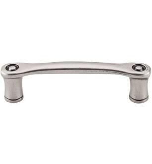 Top Knobs M971 Edwardian 3" Center to Center Zinc Alloy Link Cabinet Pull in Pewter Antique