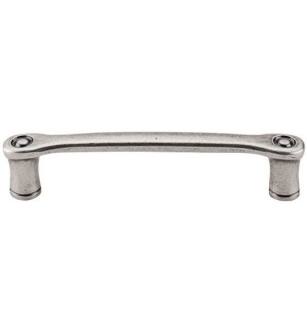 Top Knobs M968 Edwardian 3 3/4" Center to Center Zinc Alloy Link Cabinet Pull in Pewter Antique