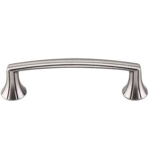 Top Knobs M956 Edwardian 3 3/4" Center to Center Zinc Alloy Rue Cabinet Pull in Pewter Antique