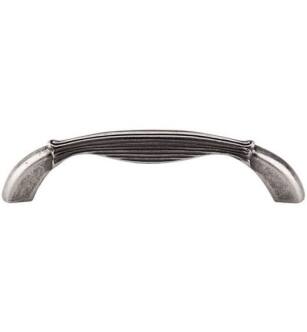 Top Knobs M944 Edwardian 3 3/4" Center to Center Zinc Alloy Straight Cabinet Pull in Pewter Antique