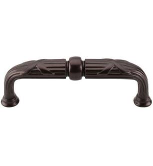Top Knobs M937 Edwardian 3 3/4" Center to Center Zinc Alloy Ribbon & Reed D-Shaped Cabinet Pull in Oil Rubbed Bronze
