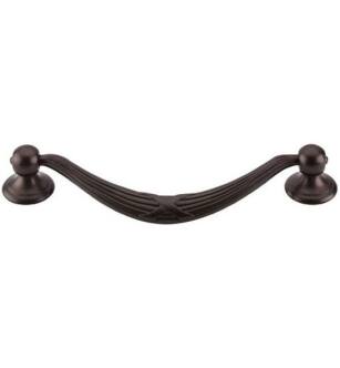 Top Knobs M934 Edwardian 5 1/8" Center to Center Zinc Alloy Ribbon & Reed Drop Cabinet Pull in Oil Rubbed Bronze