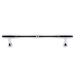 Top Knobs M721-7 Appliance Nouveau 7" Center to Center Zinc Alloy Bamboo Cabinet Pull in Polished Chrome