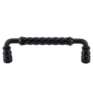 Top Knobs M671 Normandy 6" Center to Center Steel Twisted Bar Cabinet Pull in Patina Black