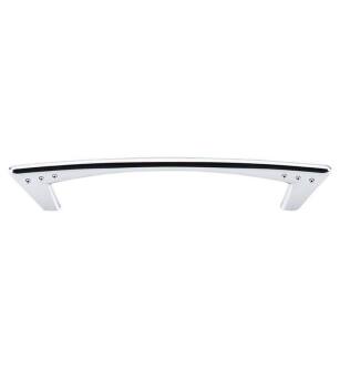 Top Knobs M574 Nouveau II 5 1/8" Center to Center Zinc Alloy Dot Cabinet Pull in Polished Chrome