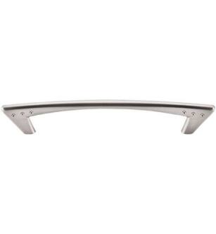 Top Knobs M573 Nouveau II 5 1/8" Center to Center Zinc Alloy Dot Cabinet Pull in Brushed Satin Nickel