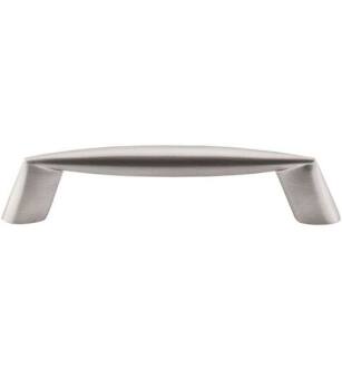 Top Knobs M567 Nouveau II 3 3/4" Center to Center Zinc Alloy Rung Cabinet Pull in Brushed Satin Nickel