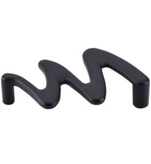 Top Knobs M563 Nouveau II 3 3/4" Center to Center Zinc Alloy Squiggly Cabinet Pull in Flat Black