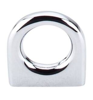 Top Knobs M559 Nouveau II 5/8" Center to Center Zinc Alloy Ring Cabinet Pull in Polished Chrome