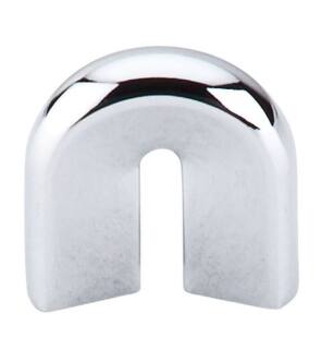 Top Knobs M556 Nouveau II 3/4" Center to Center Zinc Alloy U-Shaped Cabinet Pull in Polished Chrome