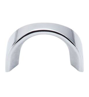 Top Knobs M553 Nouveau II 1 1/4" Center to Center Zinc Alloy U-Shaped Cabinet Pull in Polished Chrome