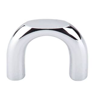 Top Knobs M547 Nouveau II 1 1/4" Center to Center Steel Curved Cabinet Pull in Polished Chrome