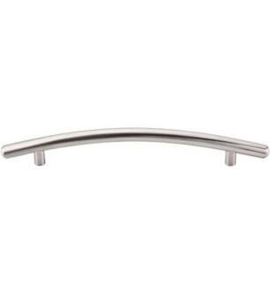 Top Knobs M536 Nouveau 6 3/8" Center to Center Steel Curved Bar Cabinet Pull in Brushed Satin Nickel